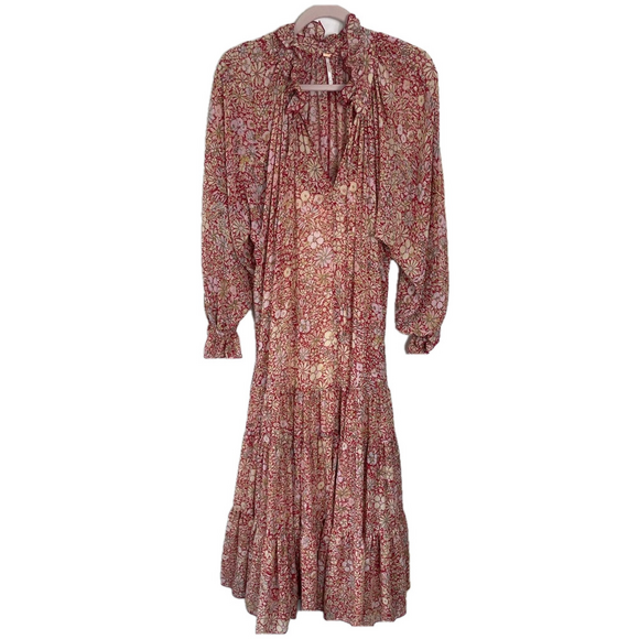 Free People Size M Flowy Floral Boho Maxi Dress - Picture 2 of 12